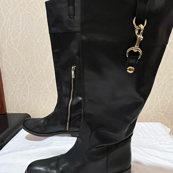 Coach Black Leather Boots - Picture 3 of 16